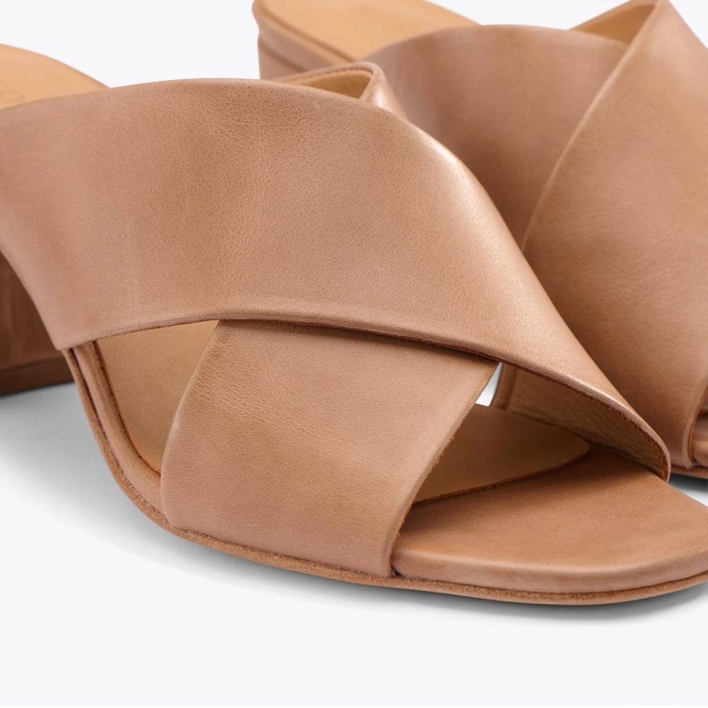 NEW IN BOX! Nisolo Tan Leather Mules - Picture 4 of 16